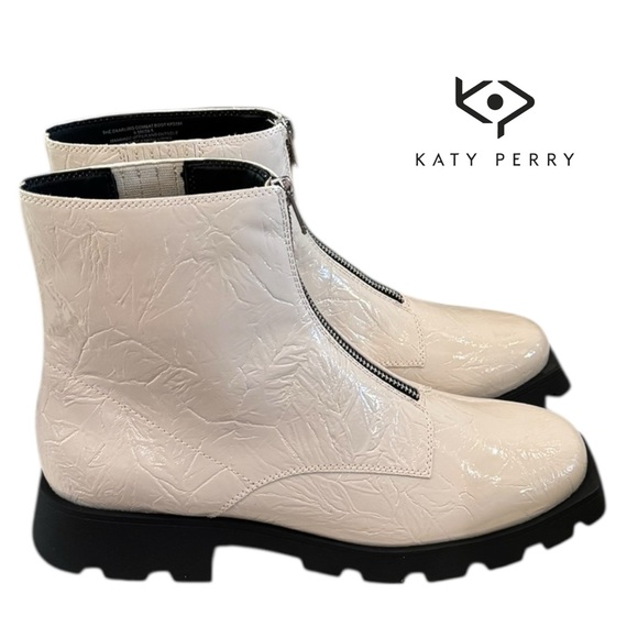 Katy Perry Collections The Daarling Chalk Combat Boots 9.5 - Picture 2 of 6